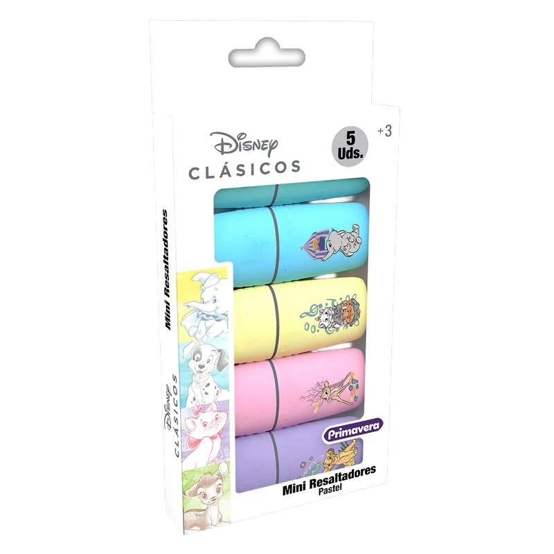 Resaltador Clasicos Disney – 101 Dálmatas, Bambi, Marie X5