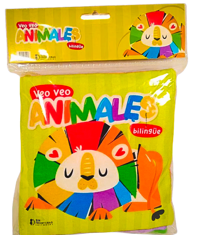 Veo Veo Animales – Libro de tela con sonajero