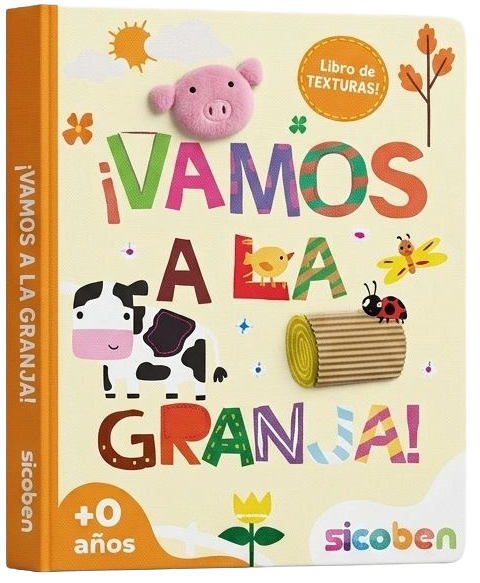 Vamos a la granja – Libro de texturas