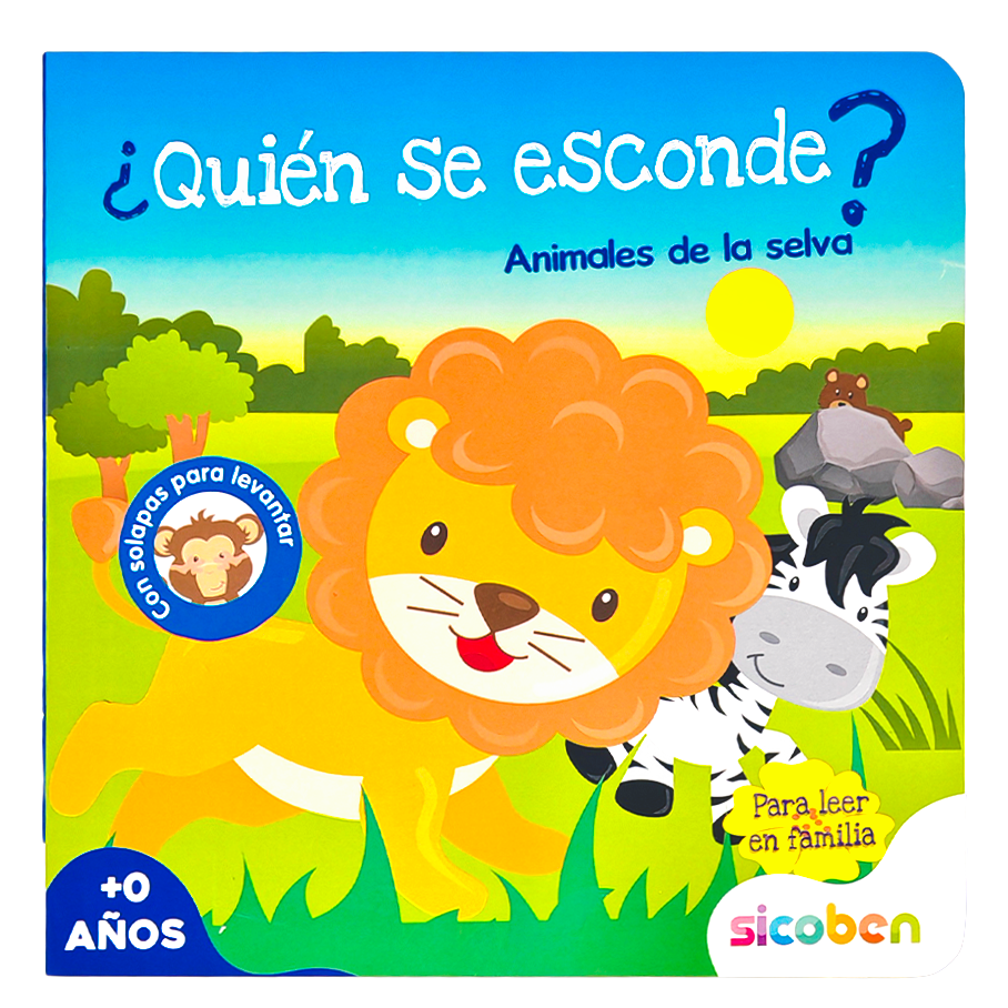 ¿QUIEN SE ESCONDE? – Libro de solapas para descubrir